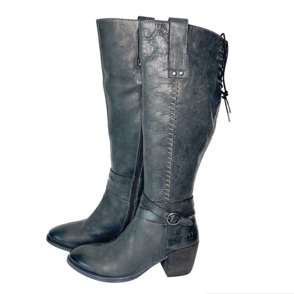 Roan by BedStu Garner Gray Leather Riding Boots Size 7 - Picture 2 of 15